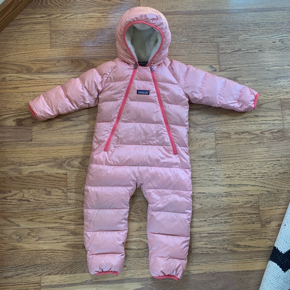 Patagonia hi-loft down toddler bunting 6-12m